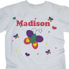 Beautiful Butterfly Personalized Youth T-Shirt